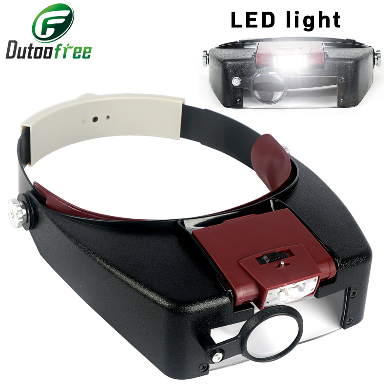 Electronics Repair Glasses - Occhiali con lente d'ingrandimento per fascia
