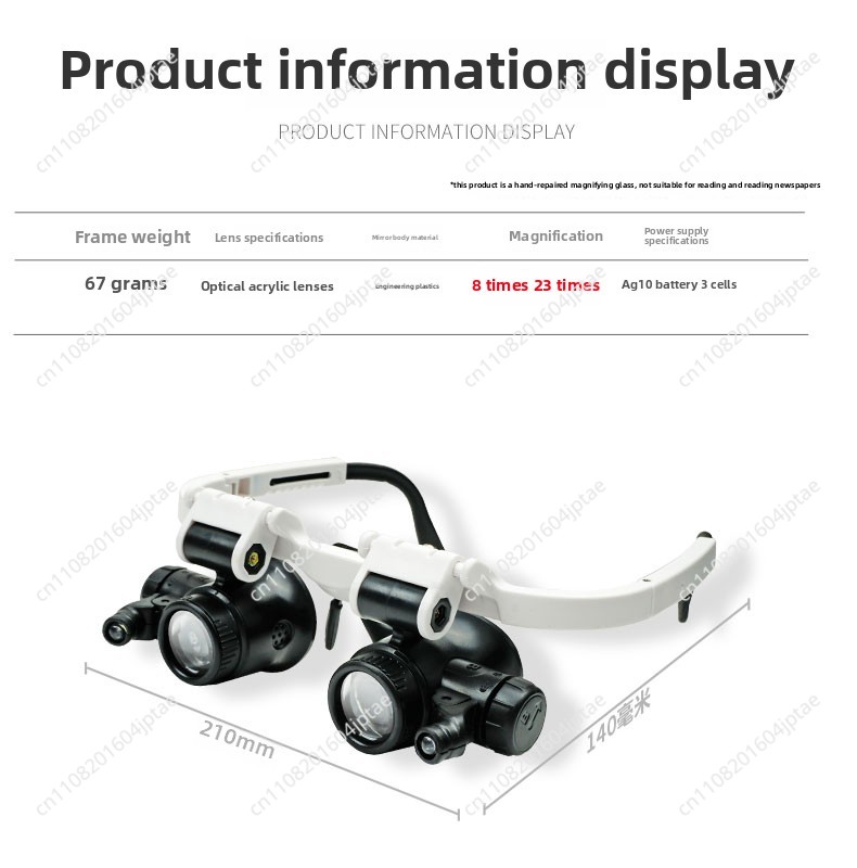 Lente d'ingrandimento da 23x c - Electronics Repair Glasses recensione e prezzo