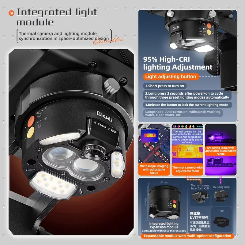 Microscopio trinoculare Qianli - Electronic Repair recensione e prezzo